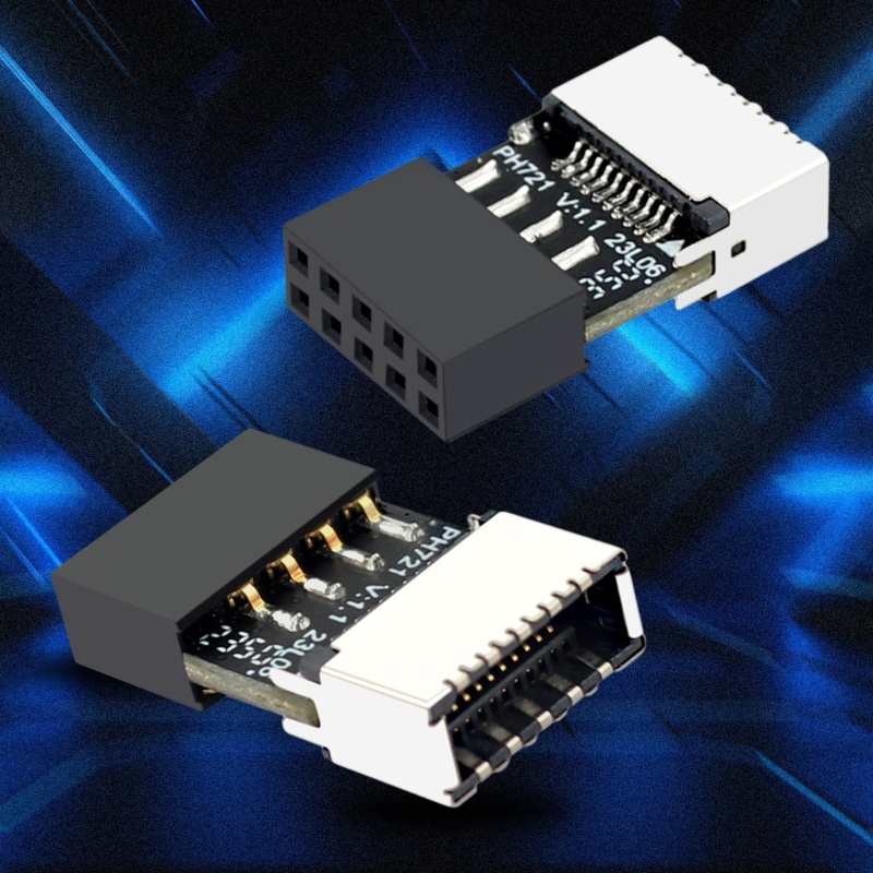 Nik อะแดปเตอร์แปลงเมนบอร์ดคอมพิวเตอร์ USB2 0 9PIN ตัวผู้ เป็น TypeE 20Pin ตัวเมีย ใช้งานง่าย ทนทาน
