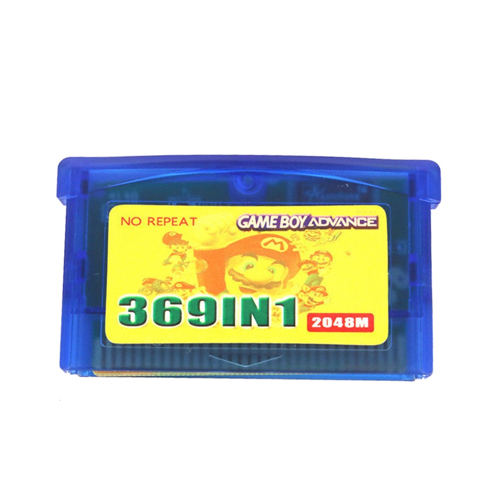 369 in 1 US Version Game Cartridge การ์ดเกมสําหรับ GameBoy Advance