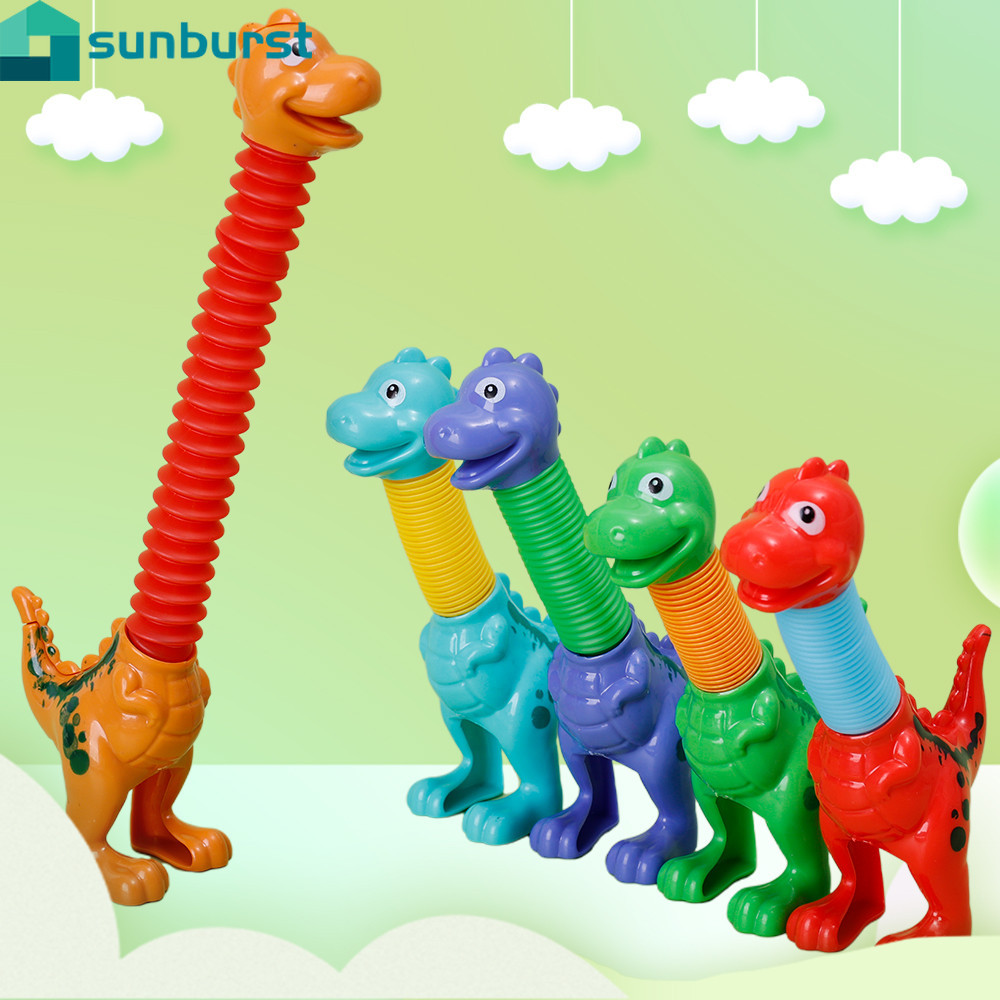 ของเล่นตุ๊กตาไดโนเสาร์ คอยาว ลดความเครียด สีสันสดใส เหมาะกับของขวัญวันเกิด สําหรับเด็ก
