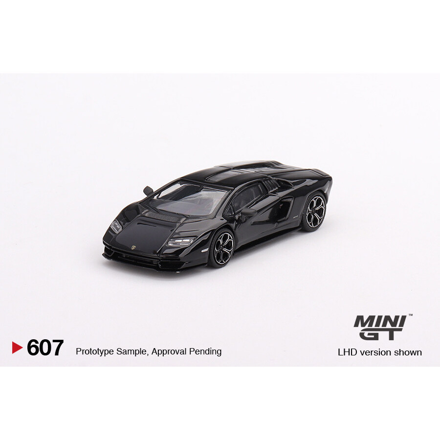 MINI GT No.607 Lamborghini Countach LPI 800-4 Nero Maia LHD MGT00607 Diecast model cars