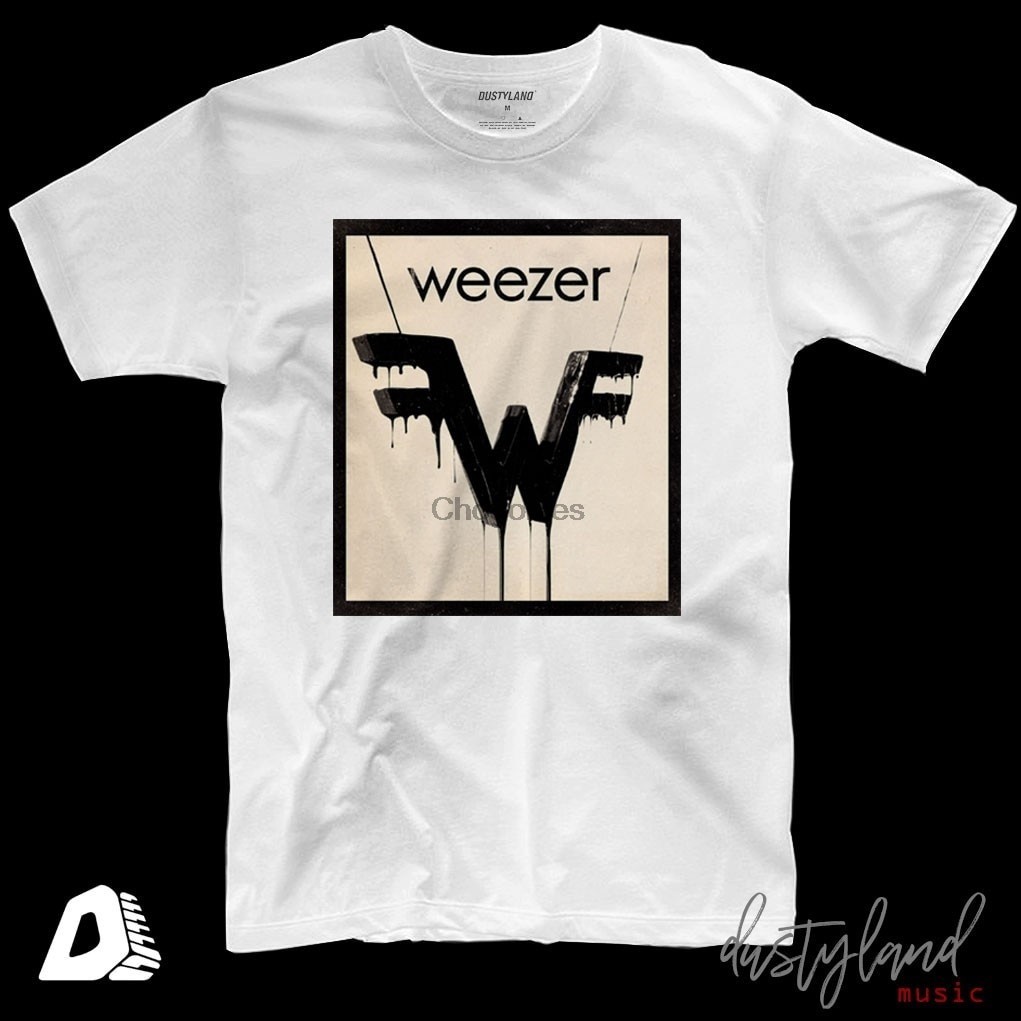 เสื้อยืด Band WEZER BLACK DRIP LOGO