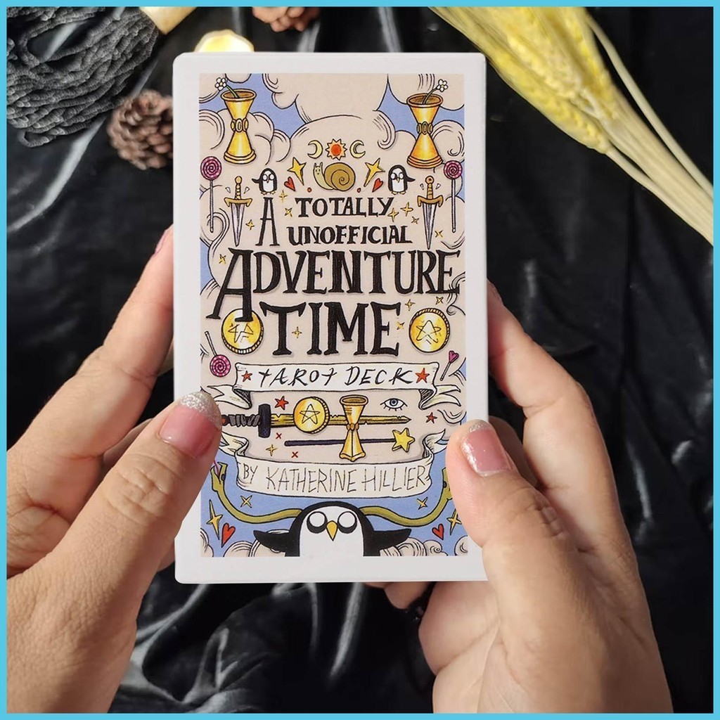 ไพ่ทาโรต์ Adventure Time เวอร์ชั่นภาษาอังกฤษ 78 ใบ เพื่อการเรียนรู้อนาคต เกมศักดิ์สิทธิ์ ของขวัญตามความเมตตา