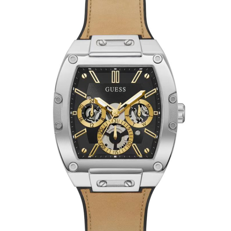 Guess Men's watch Black And Gold-Tone Square Multifunction Watch GW0202G1 GW0202G4 GW0203G1 GW0032G1 43mm