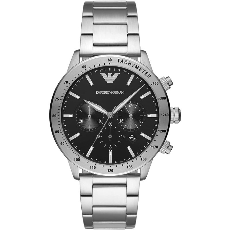 Emporio Armani Chronograph Quartz Black Dial Men's Watch AR11241 AR11242 AR11243 AR11521 43mm