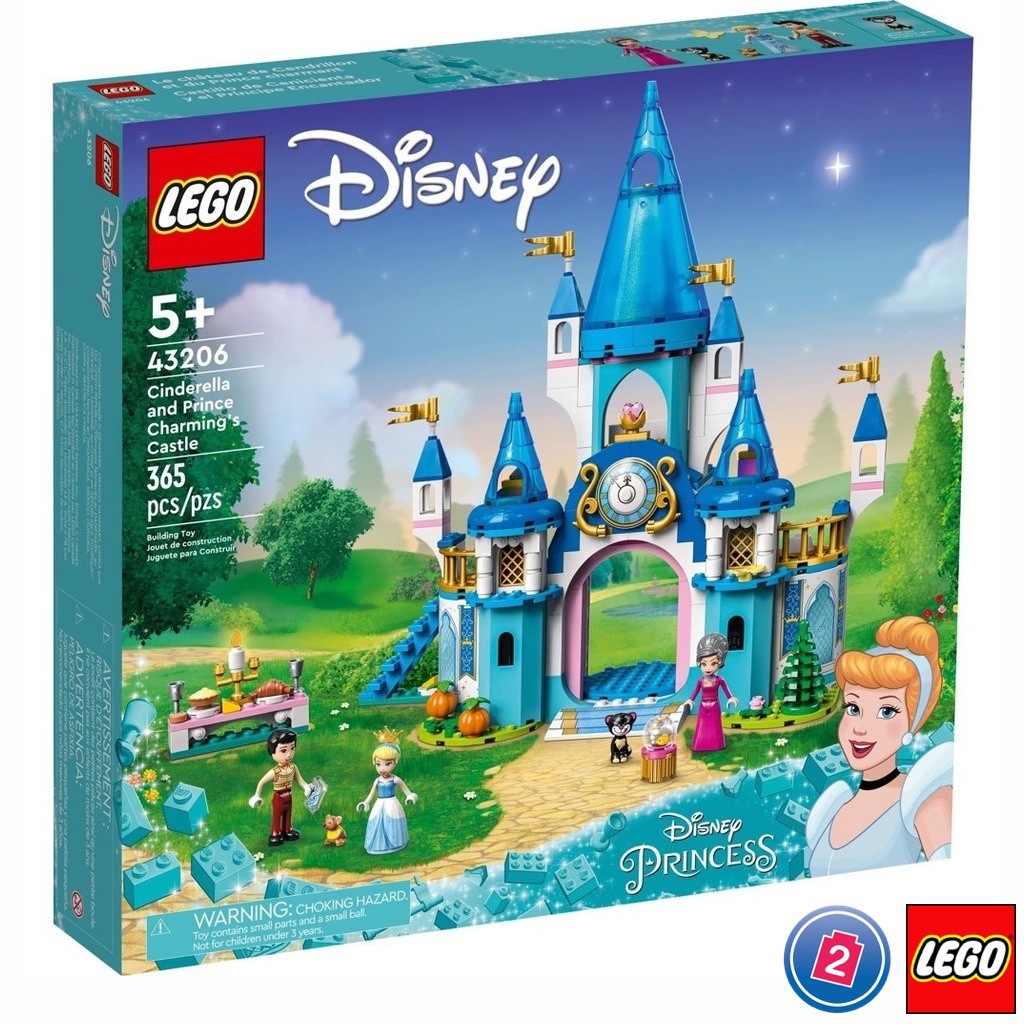 เลโก้ LEGO Disney 43206 Cinderella and Prince Charming's Castle