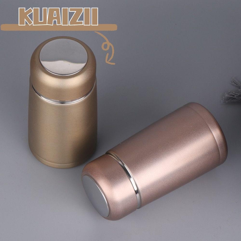 Kuaizii 350ML กระติกน้ําเก็บความร้อนของขวัญขวดน้ําพกพาป้องกันการรั่ว