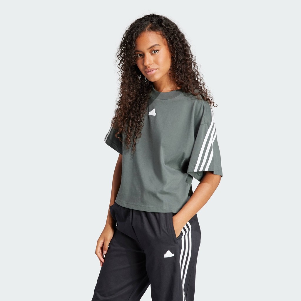 adidas Lifestyle Future Icons 3-Stripes Tee Women Grey IV5267