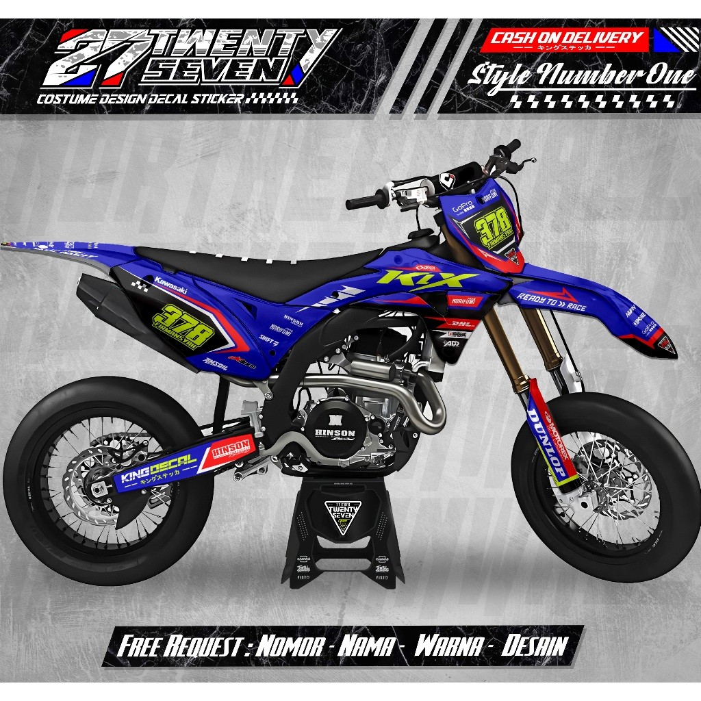 KLX GORDON FULL BODY DECAL / สติ๊กเกอร์ KLX GORDON / สติ๊กเกอร์ GORDON / GORDON DECAL 20