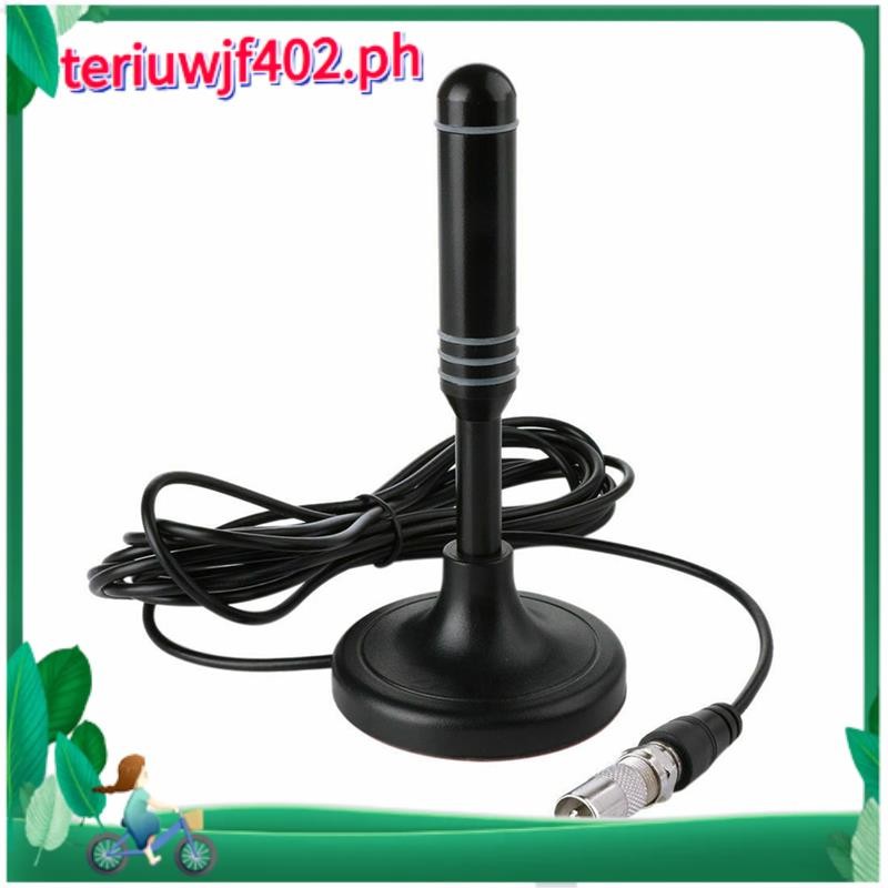 1 ชิ้นดิจิตอล HD Freeview เสาอากาศ HDTV เสาอากาศพลาสติกสีดํากลางแจ้งกันน้ําสําหรับ DVB-T DVB-T2 และ 