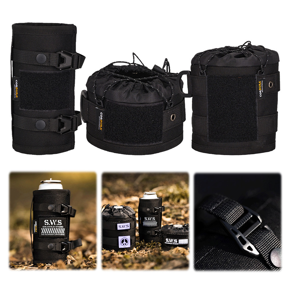ฝาครอบป้องกันแก๊สแคมป์ปิ้ง Anti-Fall Outdoor Gas กระบอกแขน Camping Tools