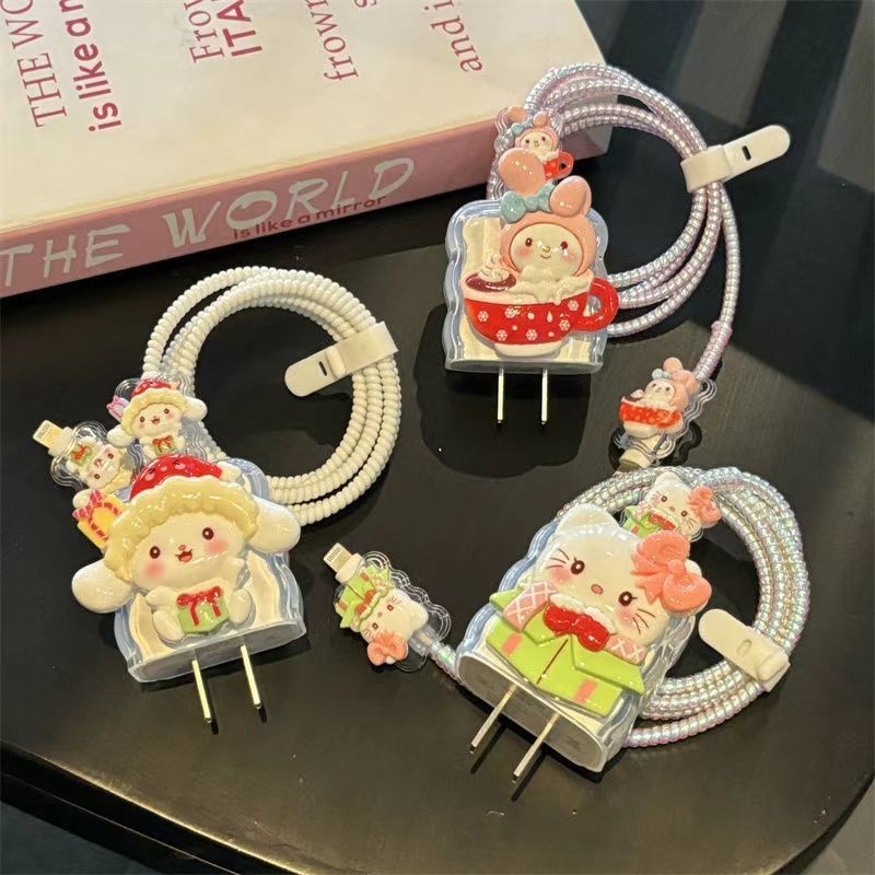 น่ารัก Melody Charger สําหรับ Xiaomi 33 W/67 W/90 W/120 W Charger Protector ฝาครอบ Soft TPU สําหรับ 