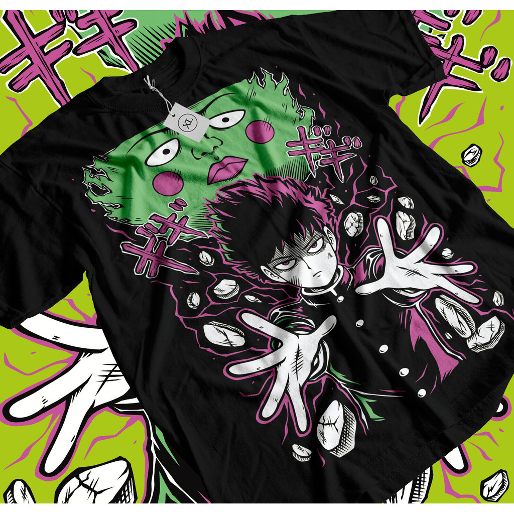 Mob Psycho 100 Cast เสื้อยืดอะนิเมะมังงะ Mob Psycho Dimple เสื้อยืด Tee ทุกขนาด