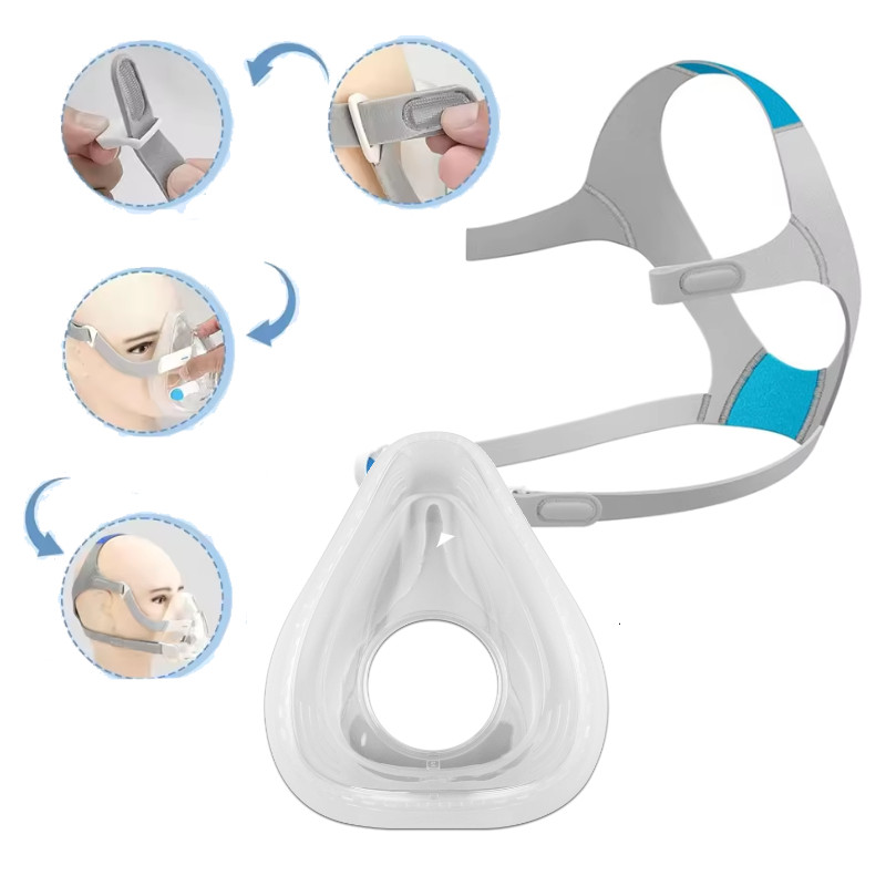เปลี่ยน CPAP Silicone Mask & Headgear Mask Belt เข้ากันได้กับ AirFit F20