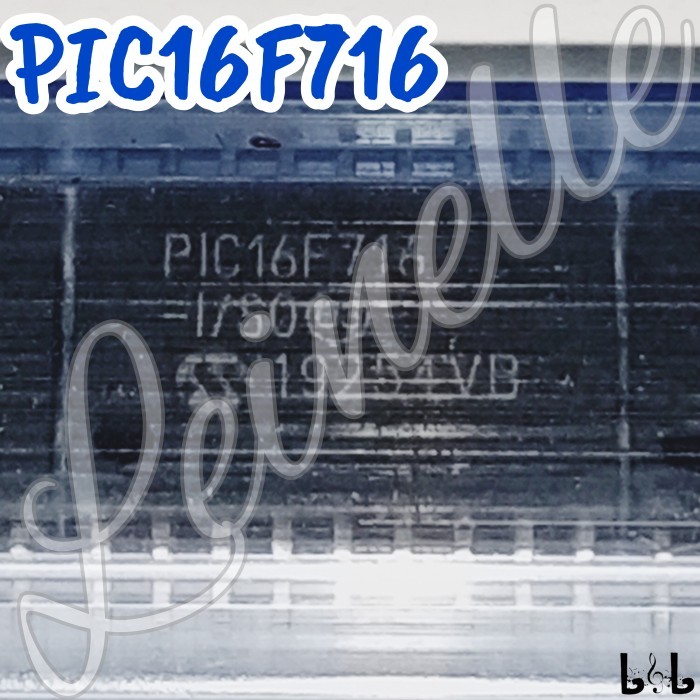 PIC16F716 PIC 16F716 SMD 18 ไมโครคอนโทรลเลอร์แบบแฟลช 8 บิตพร้อมตัวแปลง A/D และจับภาพที่เพิ่มขึ้น/เปร