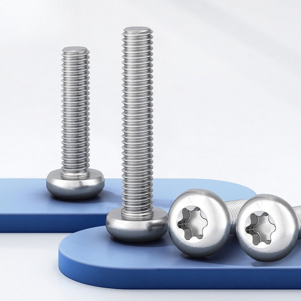 น็อต หัวกลมจม ดาว ท็อกซ์ แกนเดือย สกรู 304 สกรูเครื่องหัวกระทะ Hexalobular Socket Button Head Screws TORX สแตนเลส M5/M6/M8/M10 * L6-100MM (ZYX-DP-TH-2-S) ราคา ถูกที่สุด ดีลบีเคเค แกลเลอรีภาพที่ 8