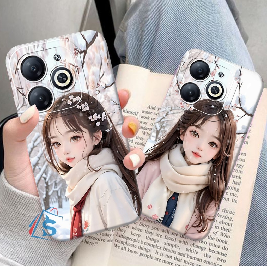 [SHARK CASE] Softcase ITEL A70 A60 A60S P40 S23 S23 PLUS Beautiful Girl Motif - Itel Cessing - Itel 
