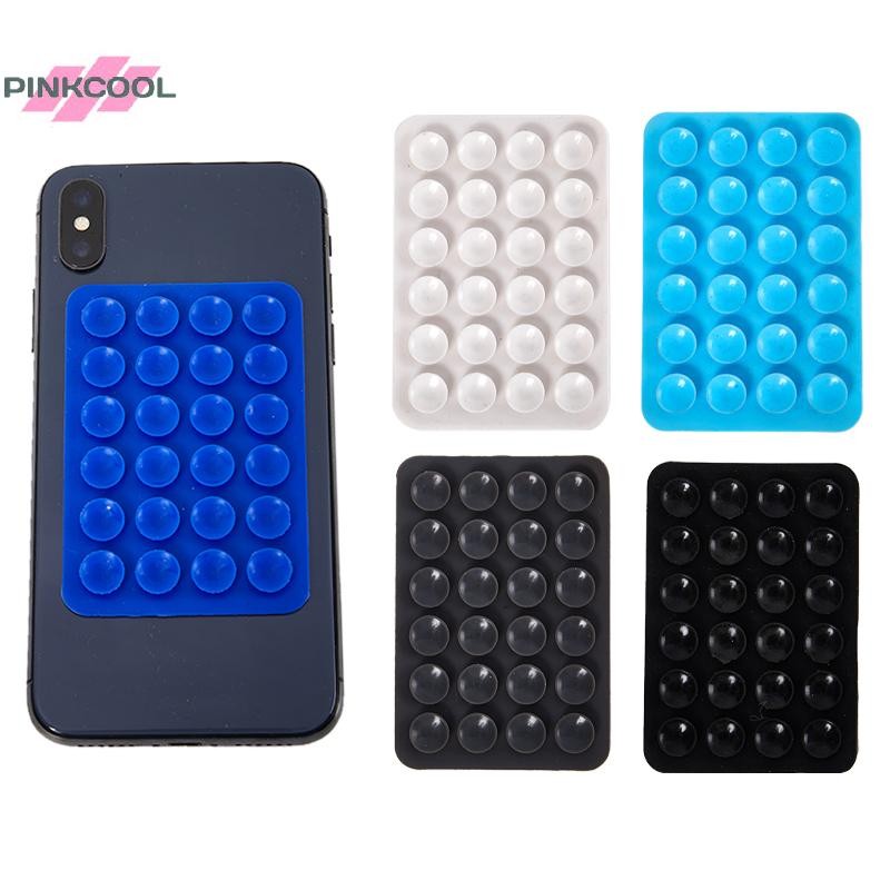 Pinkcool แผ่นดูดแม่เหล็กสําหรับโทรศัพท์มือถือติดตั้งถ้วยดูดซิลิโคนที่วางโทรศัพท์ร้อน