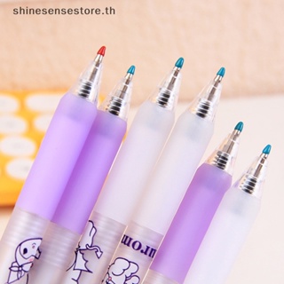 Shine ปากกาเจล ลายการ์ตูนน่ารัก สีม่วง สําหรับโรงเรียน สํานักงาน