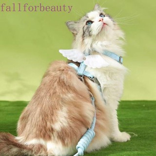 Fallforbeauty สายจูงโพลีเอสเตอร์ แบบนิ่ม กันน้ํา ปรับได้ 120 ซม. สําหรับสัตว์เลี้ยง แมว