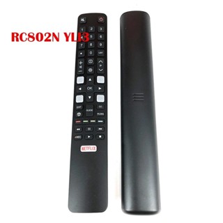 รีโมตคอนโทรลทีวี สําหรับ TCL RC802N YLI3 ERC802N YLI3 TCL 06-IRPT45-ERC802N NETFLIX 50P615