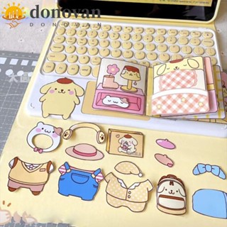 Donovan สติกเกอร์ ลายการ์ตูนอนิเมะชินจัง 3D เสียงเงียบ DIY ของเล่น สําหรับเด็กผู้หญิง