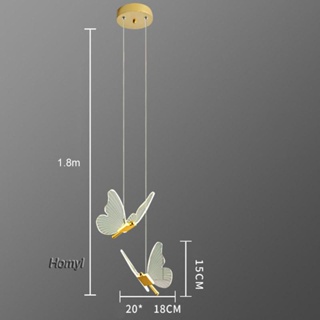 [Homyl] โคมไฟระย้า รูปผีเสื้อ สไตล์นอร์ดิก สําหรับแขวนตกแต่ง