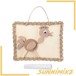 [Sunnimix2] บอร์ดตัวต่อปริศนา รูปสัตว์ 3D Diy ของเล่นเสริมการเรียนรู้เด็ก สําหรับของขวัญวันเกิด