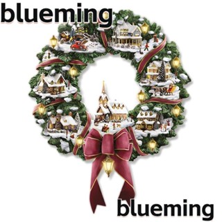 Blueming2 สติกเกอร์ PVC ลายซานตาคลอส หมุนได้ สําหรับตกแต่งหน้าต่างบ้าน ต้นคริสต์มาส