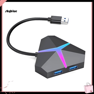 [Sy] ฮับ Usb 3.0 4 พอร์ต ความเร็วสูง หลากสี สําหรับแล็ปท็อป