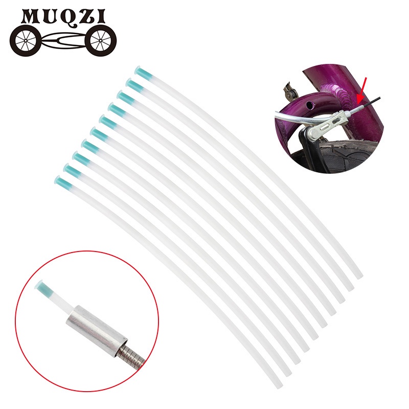 Muqzi 10PCS MTB จักรยานเสือหมอบ V เบรคก๋วยเตี๋ยวสายท่องเที่ยวท่อน้ํามันฉีดยางในท่อ Bend ท่อเปลี่ยนภายใน