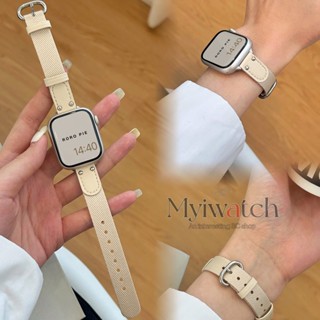 สายนาฬิกาข้อมือไนล่อน แบบบาง สําหรับ iwatch Series 8 7 6 SE 5 4 3 2 1 iwatch 49 มม. 45 มม. 44 มม. 41 มม. 40 มม. 38 มม. 42 มม.