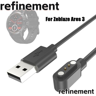 Refinement แท่นชาร์จ USB 100 ซม. แบบพกพา ชาร์จเร็ว อุปกรณ์เสริม สําหรับสมาร์ทวอทช์ Zeblaze Ares 3