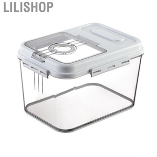 Lilishop Rice Dispenser Bin  Magnetic Lid Multifunctional 7500g Large Storage  Container for Pet