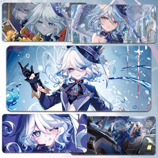 Genshin Impact High definition mouse pad Focalors Oversized Keyboard pad Water God Anime game peripheral Furina computer table mat custom ผังเมาส์ HP แบบ HD ที่มีขนาดใหญ่พิเศษของ Carlos เสื่อคีย์บอร์ดเทพนิยายน้ำเกมล้อมรอบด้วยแผ่นเดสก์ทอปคอมพิวเตอร์ ที่กำห