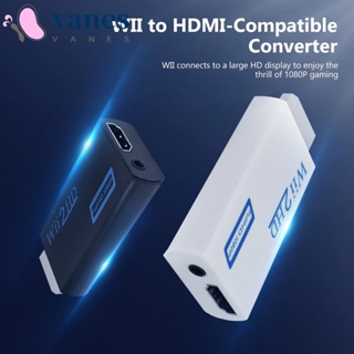 Vanes1 อะแดปเตอร์แปลงสัญญาณเสียง Wii2HDMI WII เป็น HDMI 3.5 มม. สําหรับโปรเจคเตอร์ HDTV TV