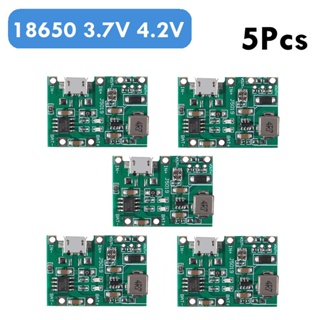 บอร์ดโมดูลชาร์จแบตเตอรี่ลิเธียม 3.7V 4.2V 18650 Li-ion DC-DC TP4056 DIY 5 ชิ้น