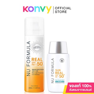 Nu Formula Sun Real SPF50+/PA++++ Dry Touch Milk 40g + Nu Formula Crystal Sun Spray Real SPF50+ PA++++ 100ml.