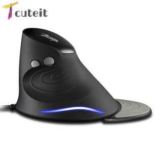 Tcuteit ZELOTES 3200DPI เมาส์เกมมิ่งมีสาย 6 ปุ่ม มีไฟ LED