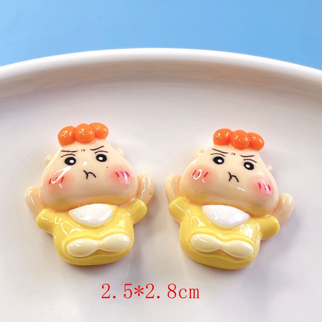 [4 #] Jibbitz Crocs ยางรัดผม เรซิ่น ลายการ์ตูนอนิเมะชินจังน่ารัก แฮนด์เมด diy อุปกรณ์เสริม สําหรับรองเท้า SC