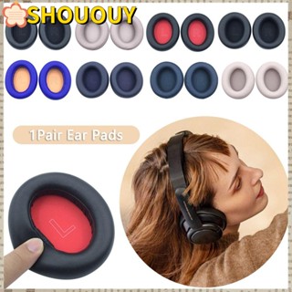 Shououy แผ่นครอบหูฟังหนัง สําหรับ Anker Soundcore Life Q10 Q30 Q35 1 คู่