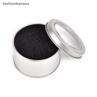 [fashionbanana] กล่องโลหะ ทรงกลม สีเงิน สําหรับใส่เครื่องประดับ นาฬิกา 6.5x4 ซม.