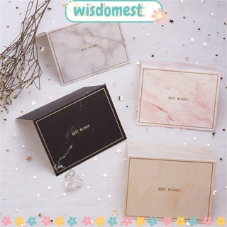 Wisdomest การ์ดอวยพร ลายหินอ่อน สร้างสรรค์ สําหรับงานแต่งงาน