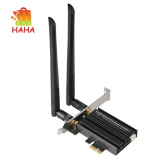 Ax3000 MT7921 PCIE อะแดปเตอร์รับสัญญาณเครือข่าย WIFI บลูทูธ 5.2 สีดํา