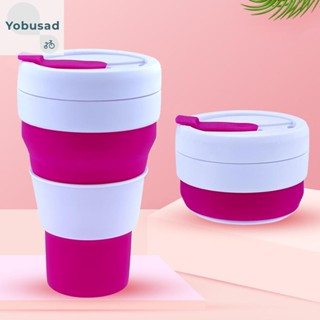 [Yobusad.th] แก้วกาแฟซิลิโคน ถอดออกได้ ขนาด 475 มล. สําหรับตั้งแคมป์กลางแจ้ง