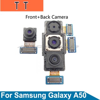 Aocarmo อะไหล่สายเคเบิ้ลเฟล็กซ์กล้องหน้า หลัง ขนาดใหญ่ สําหรับ Samsung Galaxy A50 A505 A505F SM-A505F