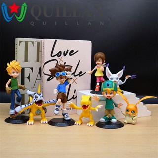 Quillan โมเดลฟิกเกอร์ PVC รูป Agumon Ishida Tail Beast Digimon Adventure Yamato Gabumon 8-17 ซม. ของเล่นสําหรับเด็ก