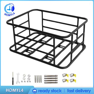 [Homyl4] ตะกร้าเหล็กติดด้านหลังจักรยาน ถอดออกได้ สําหรับจักรยานเสือหมอบ