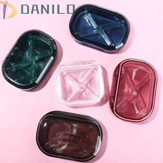 Danilo กล่องเคสใส่แหวน ขนาดเล็ก แบบพกพา พร้อมพาร์ติชั่น สีพื้น สําหรับผู้หญิง