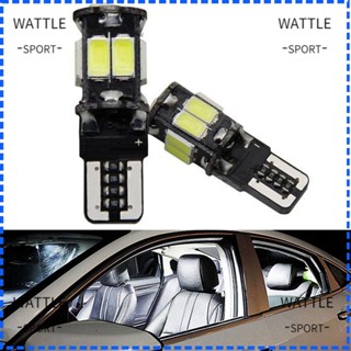 Wattle หลอดไฟติดป้ายทะเบียนรถยนต์ LED COB 5630 5SMD สีขาว 2 ชิ้น 2 ชิ้น