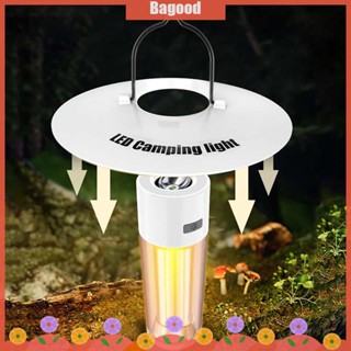 ♪Bagood♪พร้อมส่ง ไฟฉาย LED 3000mAh หรี่แสงได้ ขนาดพกพา ชาร์จไฟได้ สําหรับตั้งแคมป์ เต็นท์ กลางแจ้ง